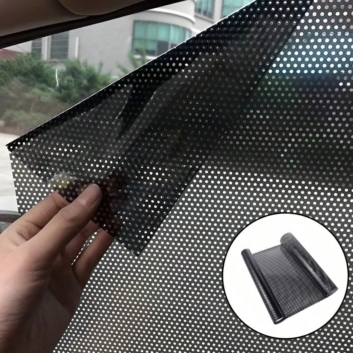 1pc Extra Long Car Front Windshield Sun Shade Honeycomb Sticker