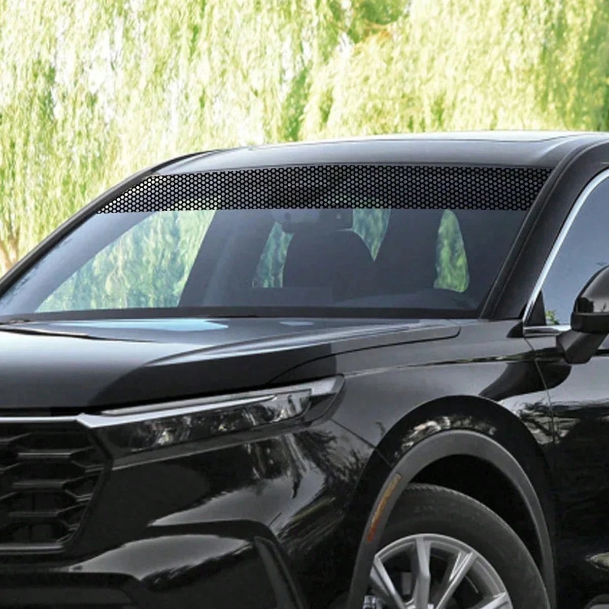 1pc Extra Long Car Front Windshield Sun Shade Honeycomb Sticker