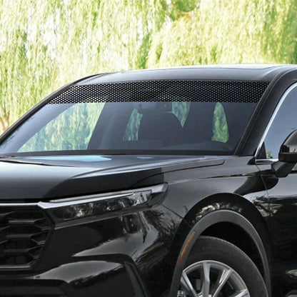 1pc Extra Long Car Front Windshield Sun Shade Honeycomb Sticker