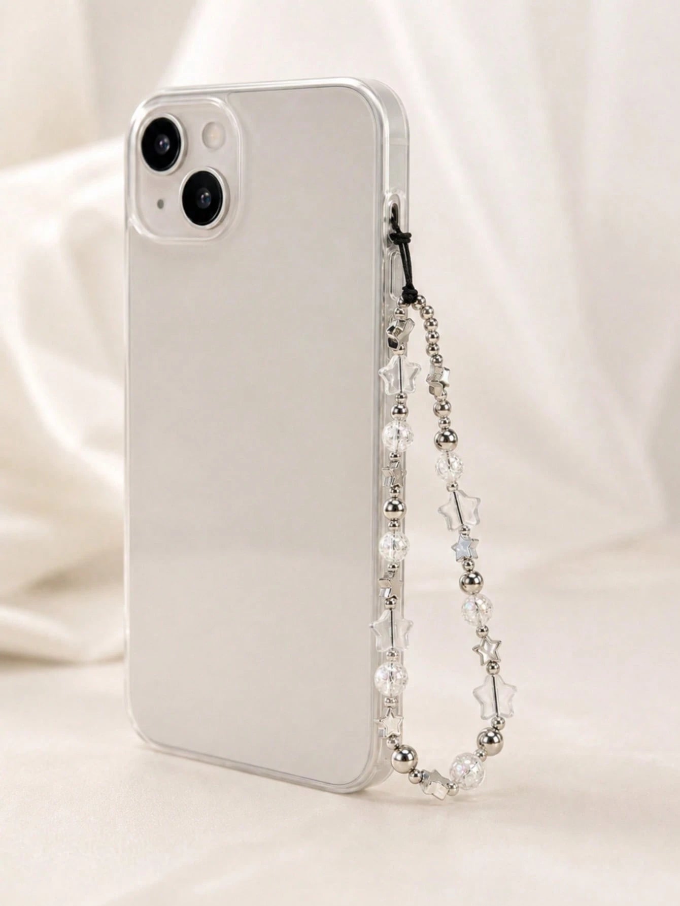 1pc Fashion Beaded Phone Lanyard Star Beaded Accessory Suitable For Phone Camera Earphone Personalized Accessory Decoration Gift Phone Ornament Phone Accessory (Due To Shooting Angle And Magnification