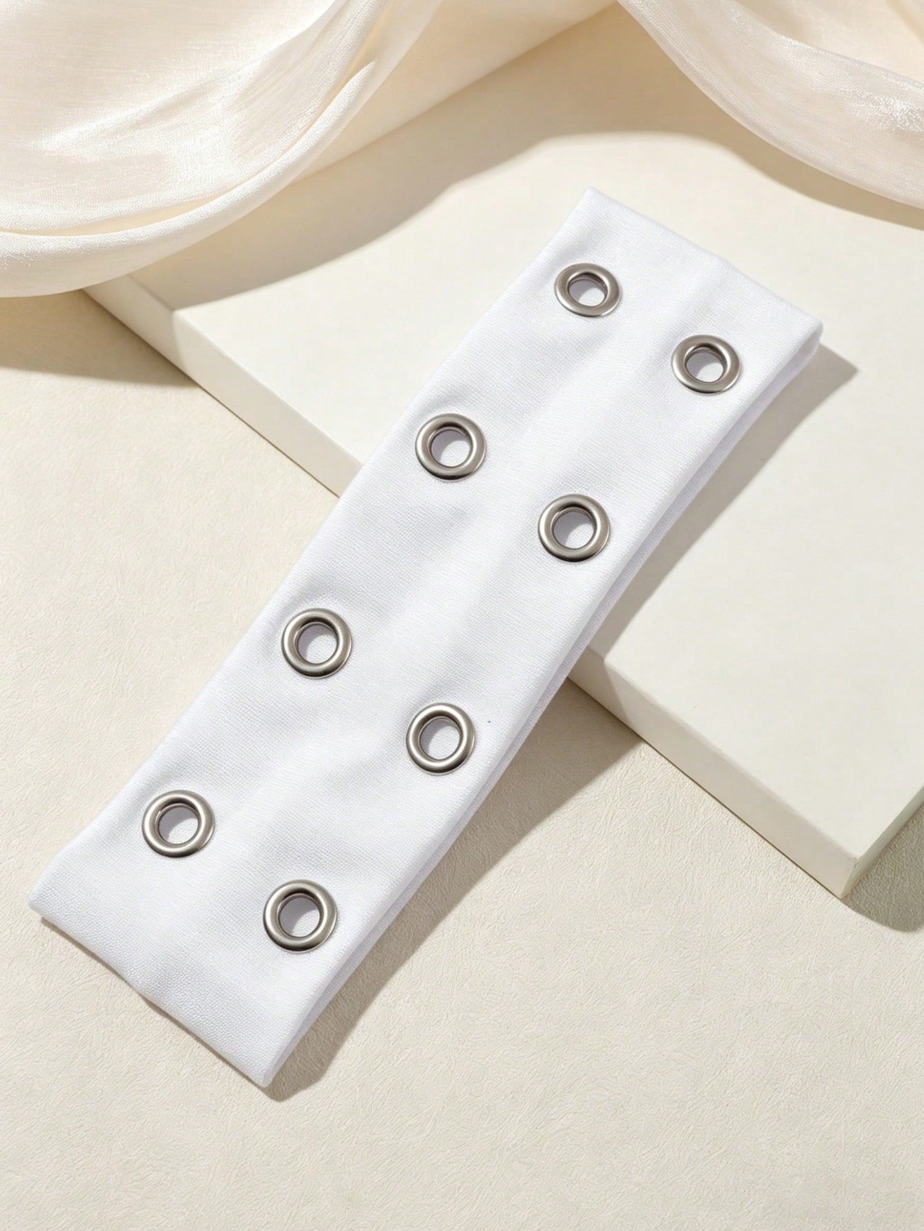 1pc Fashion Punk Gothic Soft Non-Slip Elastic Hollow Out Hairband, Beach Yoga Sports Daily Casual Headband