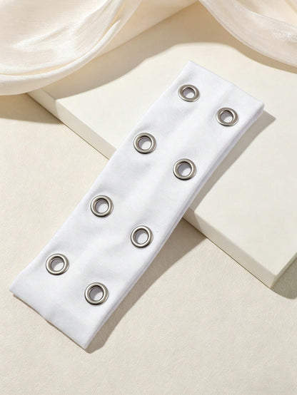 1pc Fashion Punk Gothic Soft Non-Slip Elastic Hollow Out Hairband, Beach Yoga Sports Daily Casual Headband