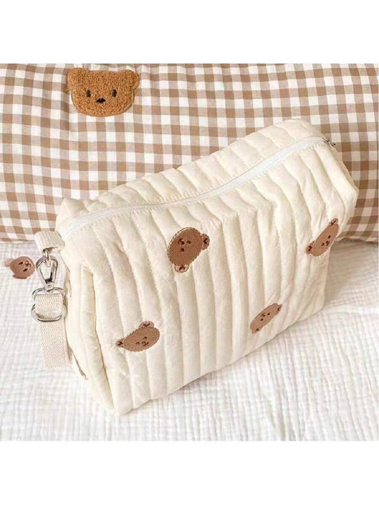 1pc Fashionable Portable Diaper Storage Bag For Mother & Baby, Can Be Hung On Stroller When
