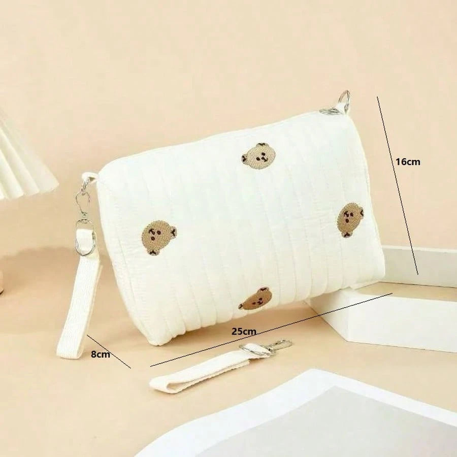 1pc Fashionable Portable Diaper Storage Bag For Mother & Baby, Can Be Hung On Stroller When