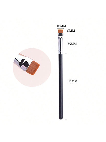 1pc Flat Concealer Brush, Thin And Precise, Perfect For Applying Foundation And Concealer, Makeup Tool,Foundation Brush,Concealer Brush,Blush Brush,Contour Brush,Blush Brush,Bronzer Brush,Powder Brush