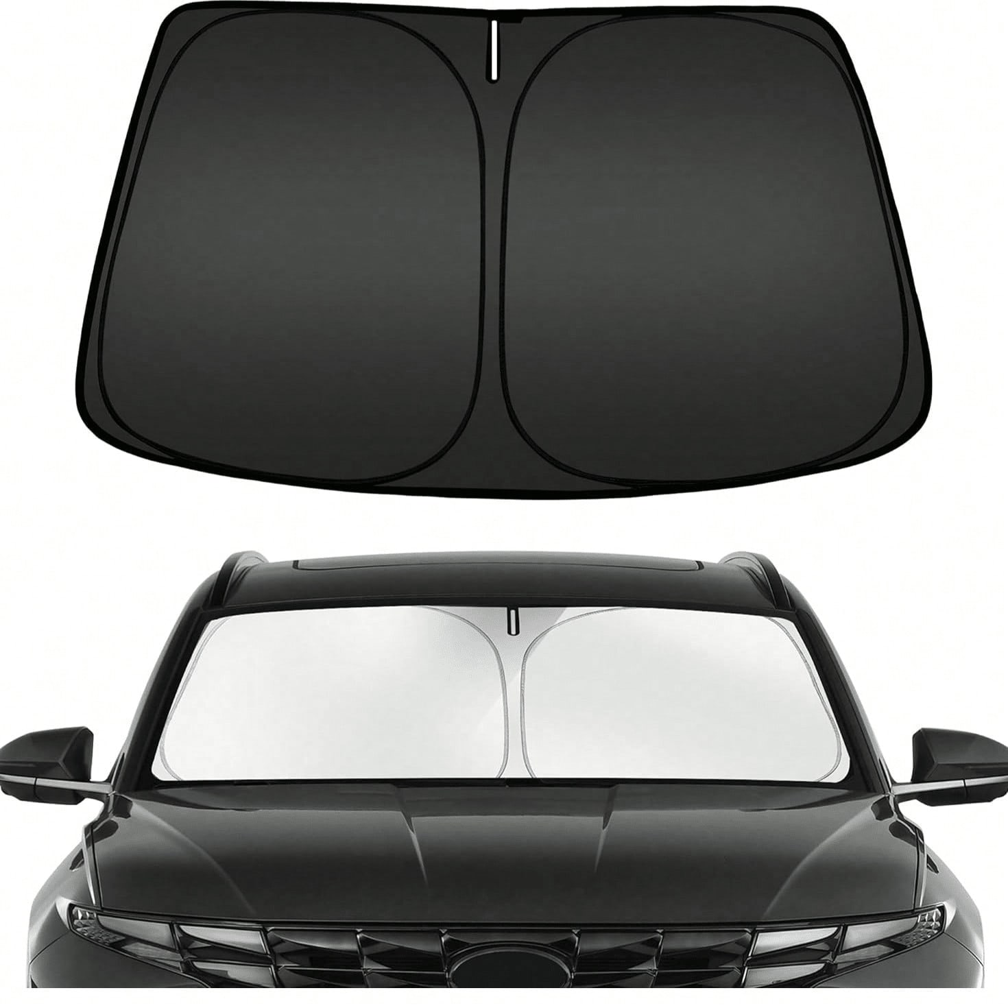 1pc Foldable Car Sunshade, Front Windshield Sunshade, Blocks UV Rays And Keeps Car Interior Cool, Universal Thickened Sunshade For Car Interior Shading And Cooling