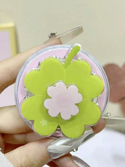 1pc Fresh Green Leaf & Flower Rotating Magnetic Phone Holder, Extendable Portable Desktop Phone Stand, Suitable As Holiday Gift For Sisters, Girlfriends And Classmates (Used With Magnetic Sticker For