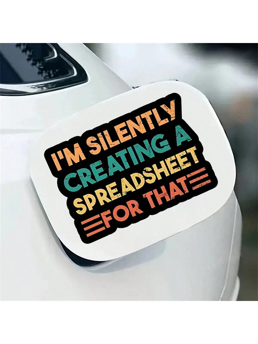 1PC, Funny 3 Inch Removable Outdoor Waterproof Vinyl Creative Gift Stickers.