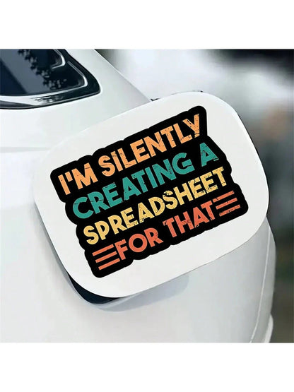 1PC, Funny 3 Inch Removable Outdoor Waterproof Vinyl Creative Gift Stickers.