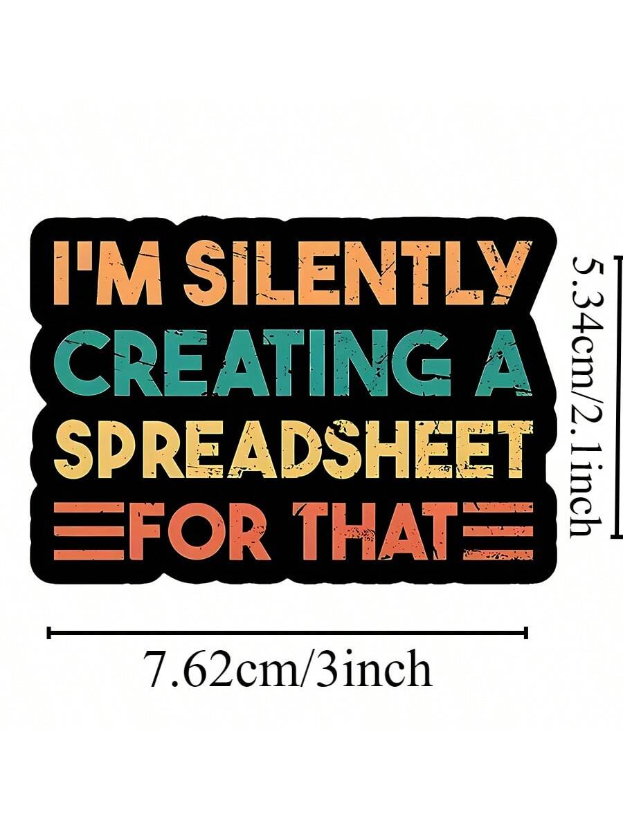 1PC, Funny 3 Inch Removable Outdoor Waterproof Vinyl Creative Gift Stickers.