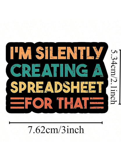 1PC, Funny 3 Inch Removable Outdoor Waterproof Vinyl Creative Gift Stickers.