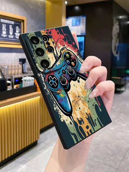 1pc Gamepad Camera Anti-Drop Phone Case Compatible With Apple,/Compatible With Galaxy, Compatible With Infinix, Compatible With Redmi, Compatible With OPPO, Compatible With VIVO, Compatible With Real