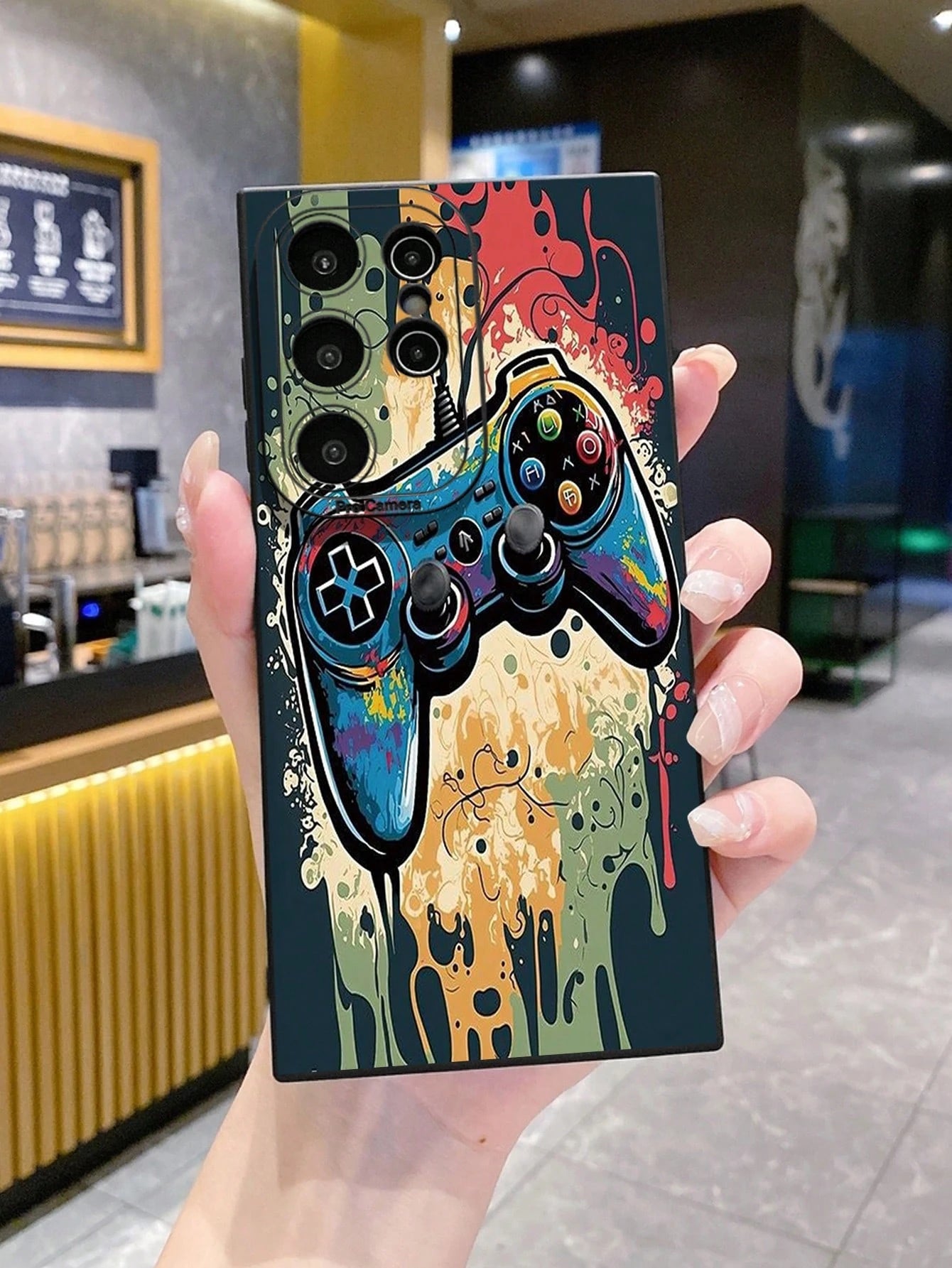 1pc Gamepad Camera Anti-Drop Phone Case Compatible With Apple,/Compatible With Galaxy, Compatible With Infinix, Compatible With Redmi, Compatible With OPPO, Compatible With VIVO, Compatible With Real