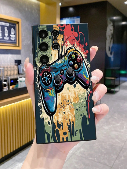 1pc Gamepad Camera Anti-Drop Phone Case Compatible With Apple,/Compatible With Galaxy, Compatible With Infinix, Compatible With Redmi, Compatible With OPPO, Compatible With VIVO, Compatible With Real