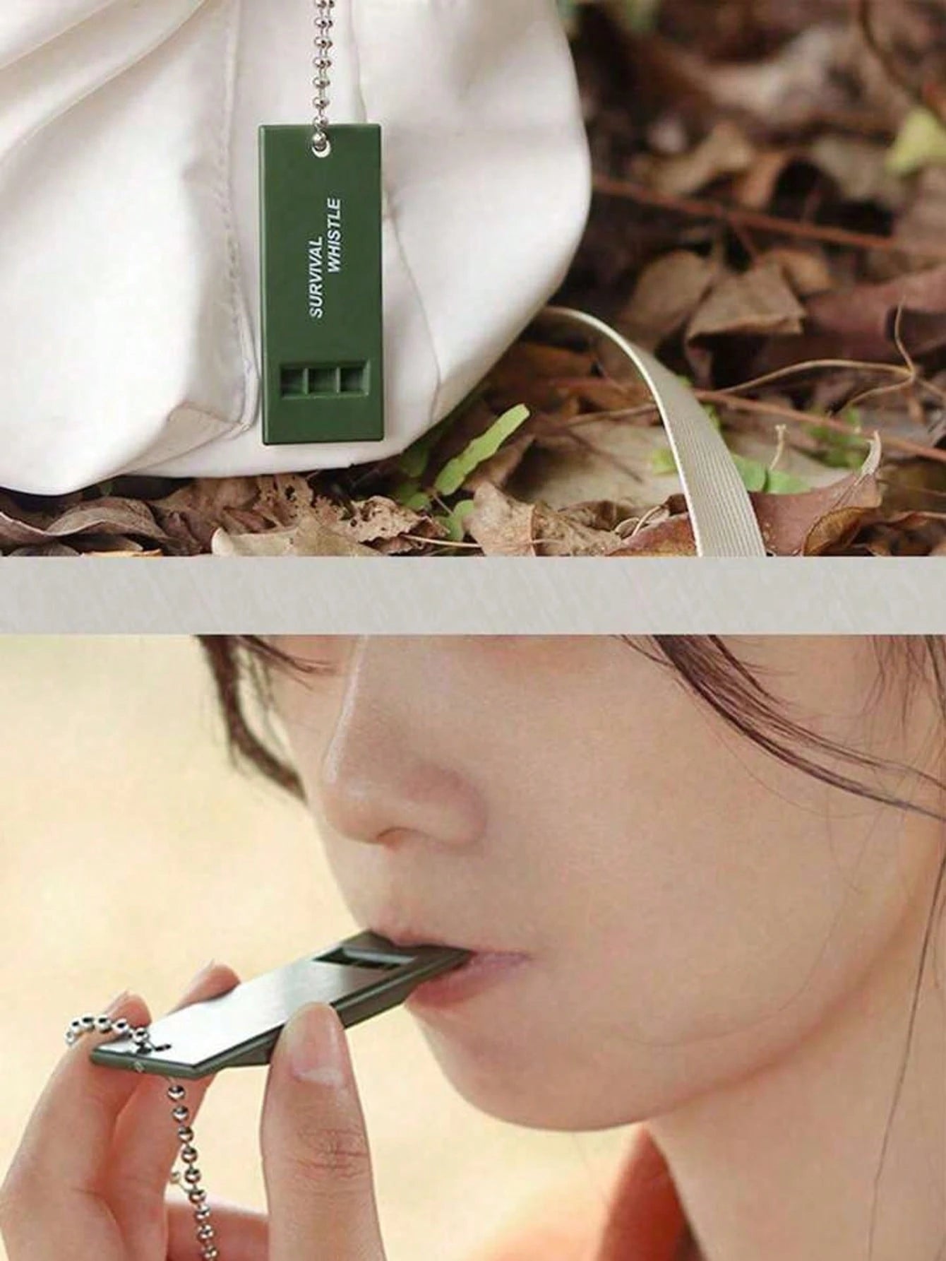 1pc High Decibel Survival Whistle, Outdoor Emergency Survival Whistle,Suitable For Outdoor Emergency, Hiking, Camping And Sports Safety, Durable And Portable Design, High-Pitch Survival Signal Whistle