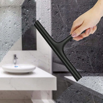 1pc Household Silicone Squeegee, All-Purpose Streak-Free Shower Squeegee For Glass Doors, Bathroom Windows, Bathroom Mirrors, Kitchen Mirror, Tiles, Shower Door And Car Windows, Handheld Glass Wiper