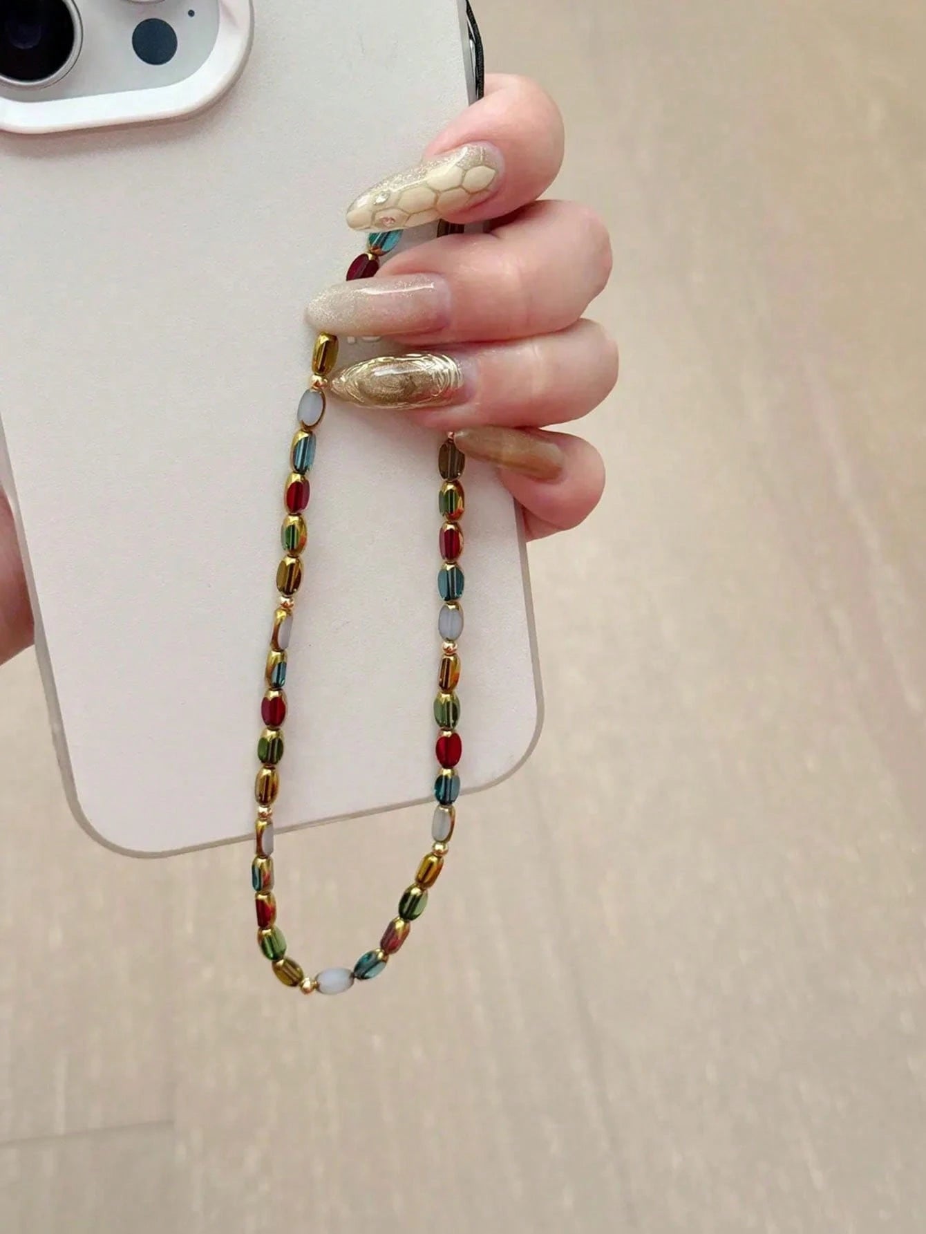 1pc Korean Fashion Mobile Phone Lanyard, Cute Phone Pendant Accessory, Universal For Women