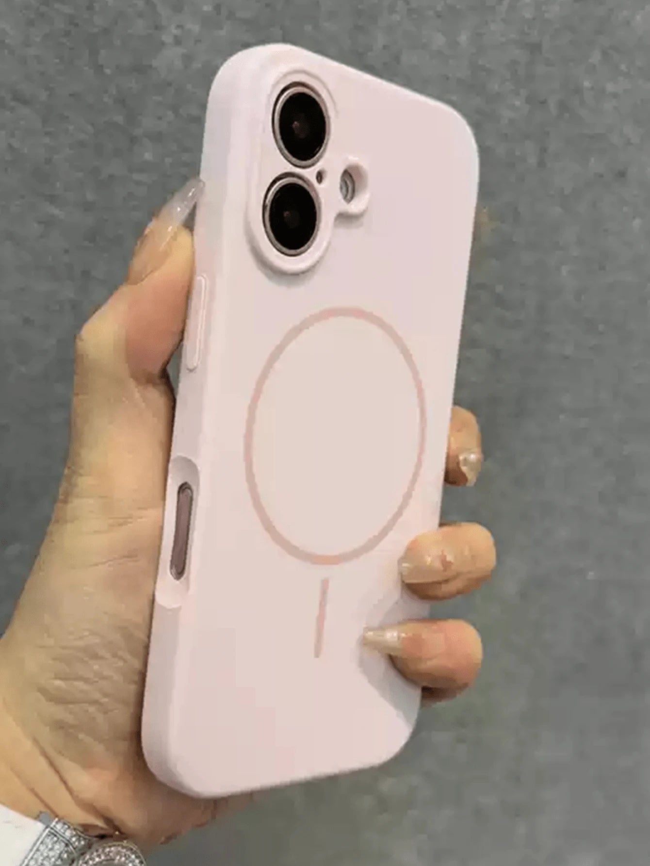 1pc Matte Liquid Silicone Minimalist Magnetic Phone Case Compatible With IPhone 17 AIR 16 15 14 13 12 Pro Max Plus, Wireless Charging Soft Silicone Back Cover