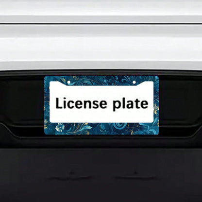 1PC Metal Frame License Plate, Dragonfly Design, Compatible With US And Many International Standards- Comes With Mounting Screws, Vehicle Decoration, Ideal Easter Gift (12X 6inch )