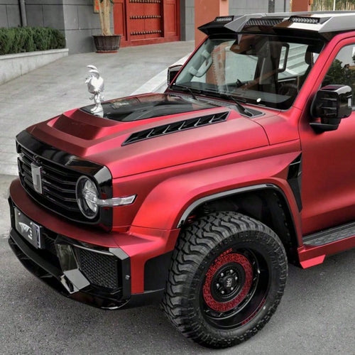 1pc Metal Romany Red Sticker Car Matte Electroplated Romany Red PET Vinyl Wrap For Car And Motorcycle, Durable Color Changing Film, Furniture Home Interior Dining Table Applicable Red Hot Random Stick