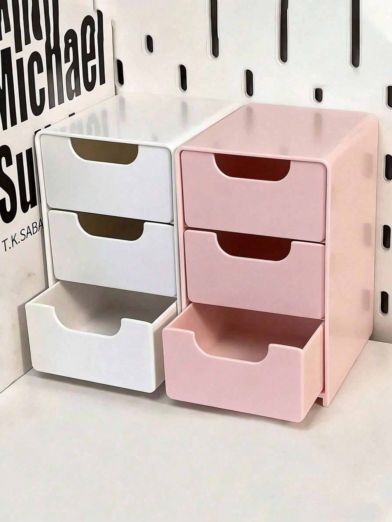 1pc Mini 3-Tier Drawer Storage Box, Suitable For Storing Jewelry, Hair Accessories, Earrings And Other Small Items, For Furniture, Office, Study, Bedroom, Bathroom. 3-Tier Desktop Storage Box, Office