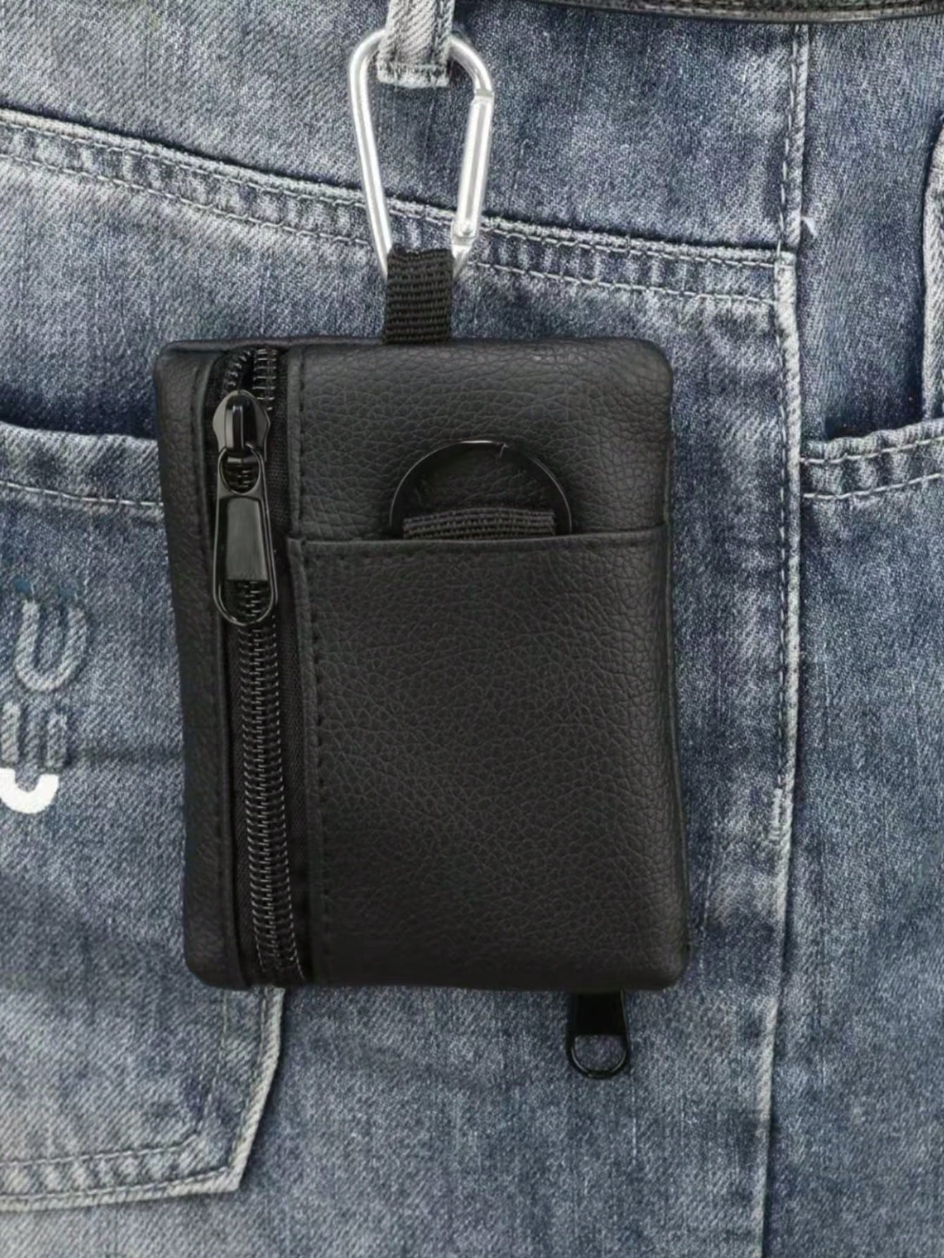 1pc Minimalist Camping Hiking Fishing Coin Purse Zippered Card Case Key Holder For Men Wallet Mini Wallet Purse Wallet Travel Wallet Coin Wallet Wallet