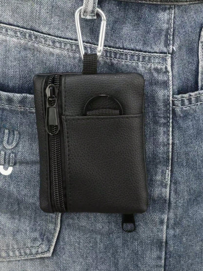 1pc Minimalist Camping Hiking Fishing Coin Purse Zippered Card Case Key Holder For Men Wallet Mini Wallet Purse Wallet Travel Wallet Coin Wallet Wallet