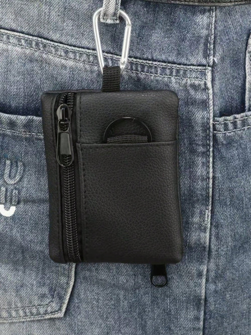 1pc Minimalist Camping Hiking Fishing Coin Purse Zippered Card Case Key Holder For Men Wallet Mini Wallet Purse Wallet Travel Wallet Coin Wallet Wallet