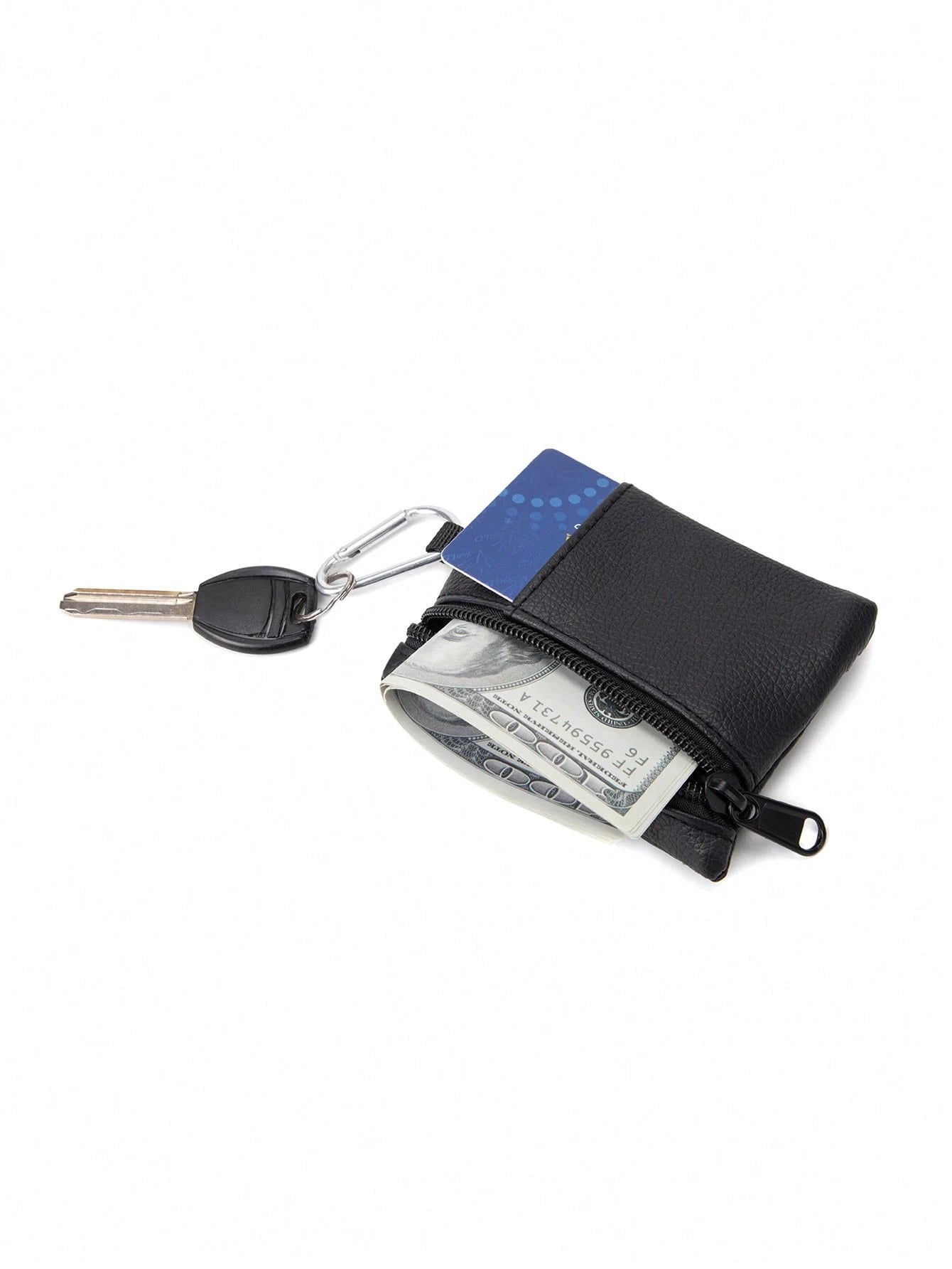 1pc Minimalist Camping Hiking Fishing Coin Purse Zippered Card Case Key Holder For Men Wallet Mini Wallet Purse Wallet Travel Wallet Coin Wallet Wallet