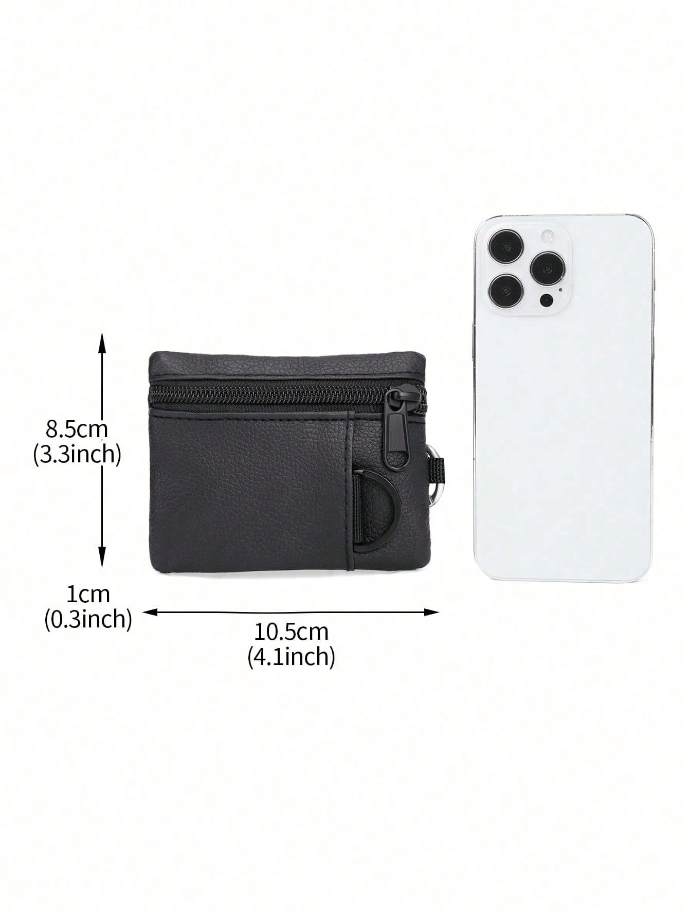 1pc Minimalist Camping Hiking Fishing Coin Purse Zippered Card Case Key Holder For Men Wallet Mini Wallet Purse Wallet Travel Wallet Coin Wallet Wallet