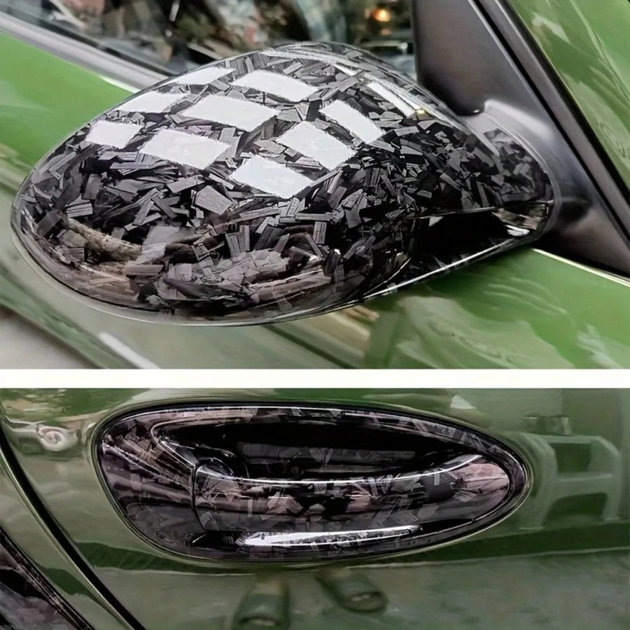 1pc Multi-Color Forged Carbon Fiber PET Vinyl Wrap Film For Car, Black, Red, Blue, Purple, Green, Yellow, Rainbow Laser Silver, Color-Changing Film For Car Interior Center Console, Motorcycle Color Ch