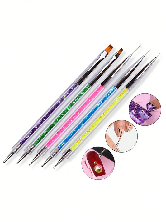 1pc Nail Art Brush, Suitable For Home And Professional Nail Salon, Nail Supplies, Nail Tools, Nail Art Tools, Back To School, Nail Art, Nail Tools, Nail Sticker Tools