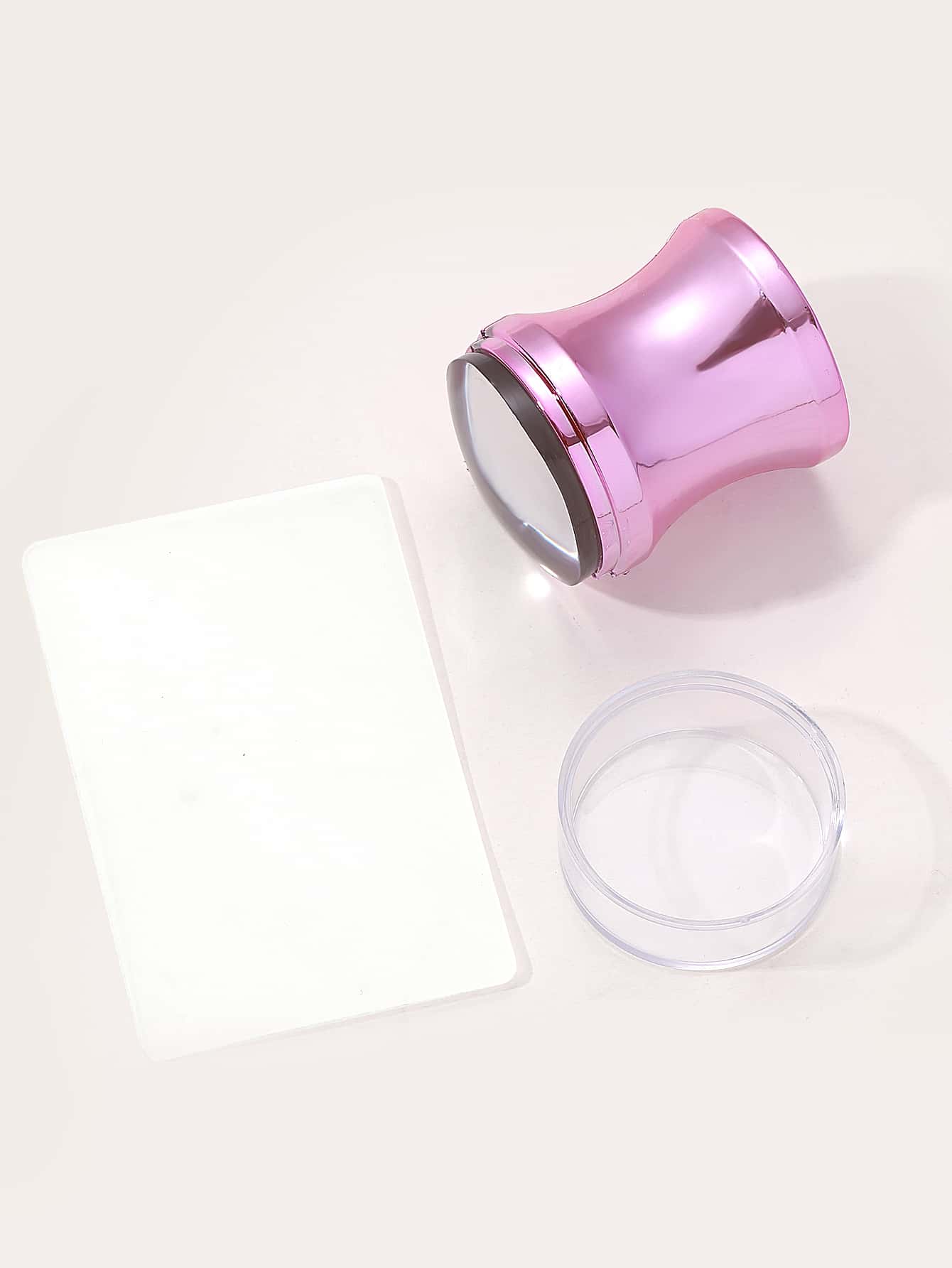 1pc Nail Art Stamper Kit Clear Silicone Nail Stamping Long & Short Jelly Stamper For Nails With Scrapers Nail Stamper Kit For French Manicure Home Diy Nail Art Salon,Nail Supplies,Nail Tools,Nail Art
