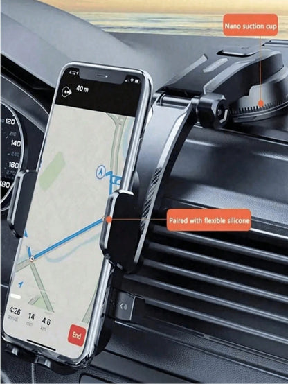 1pc New Car Air Vent Mount Phone Holder, Adjustable Navigation Bracket With Auto Lock Suction Cup Compatible With Android Phone, Gift For Birthday, Family, Friends For Summer Air Vent Phone Holder, Ca