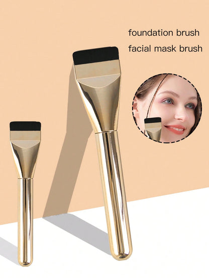 1pc New Ultra-Thin Straight Line Flat Top Foundation/Mask Brush, Makeup Artist Essential Tool, Invisible Seamless, Travel-Friendly,Foundation Brush,Concealer Brush,Blush Brush,Contour Brush,Blush Brus