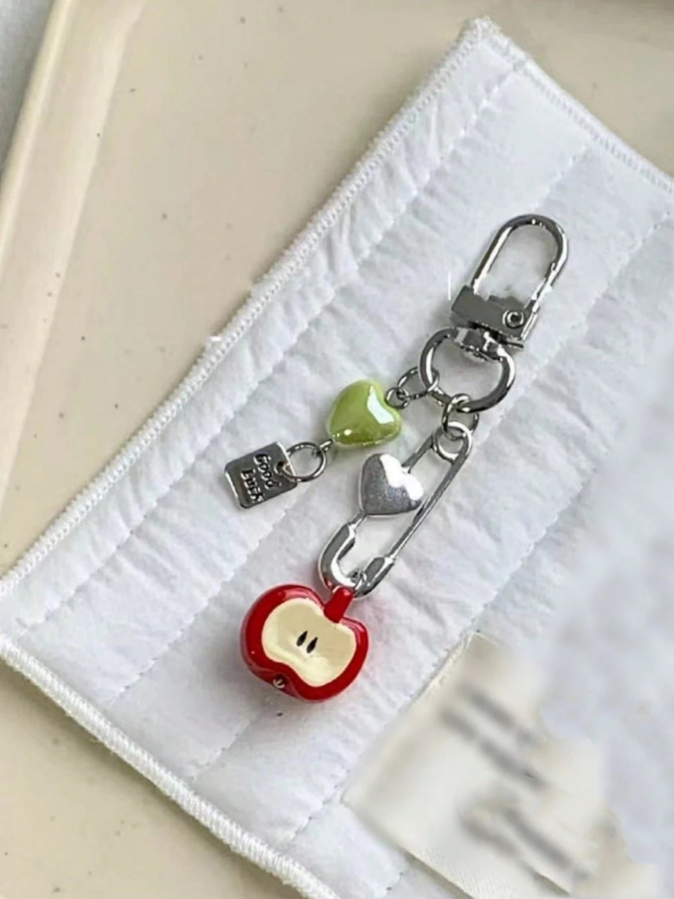1pc Novelty Shaped Keychain Cute Fruit Pendant Charm For Women Handbag Accessories Keychain Accessories Key Chains For Women Apple Small Gifts Gifts For Her Gifts For Women