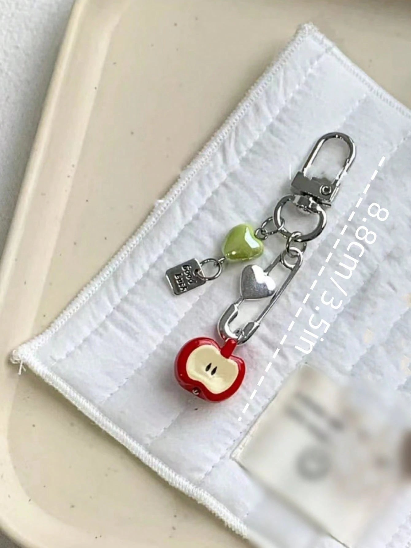 1pc Novelty Shaped Keychain Cute Fruit Pendant Charm For Women Handbag Accessories Keychain Accessories Key Chains For Women Apple Small Gifts Gifts For Her Gifts For Women