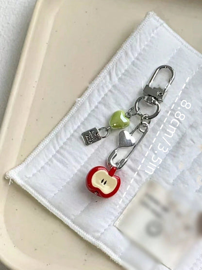 1pc Novelty Shaped Keychain Cute Fruit Pendant Charm For Women Handbag Accessories Keychain Accessories Key Chains For Women Apple Small Gifts Gifts For Her Gifts For Women