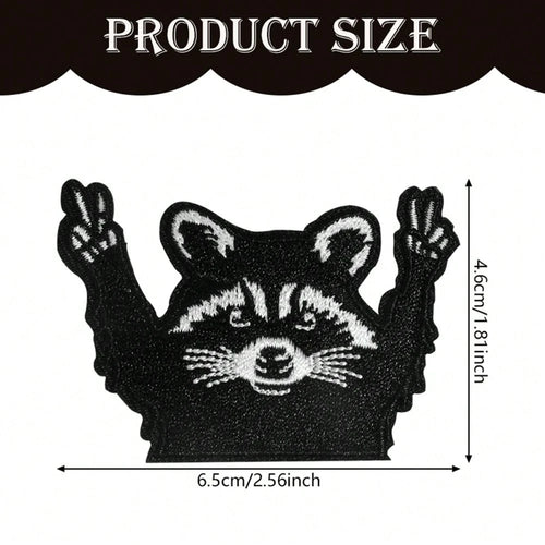 1pc Of A Sassy Raccoon Patch That Can Be Ironed On, Featuring And Popular Designs, Perfect For Hats And Boutiques, And Includes Humorous Patches