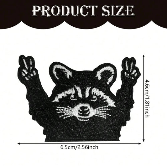 1pc Of A Sassy Raccoon Patch That Can Be Ironed On, Featuring And Popular Designs, Perfect For Hats And Boutiques, And Includes Humorous Patches