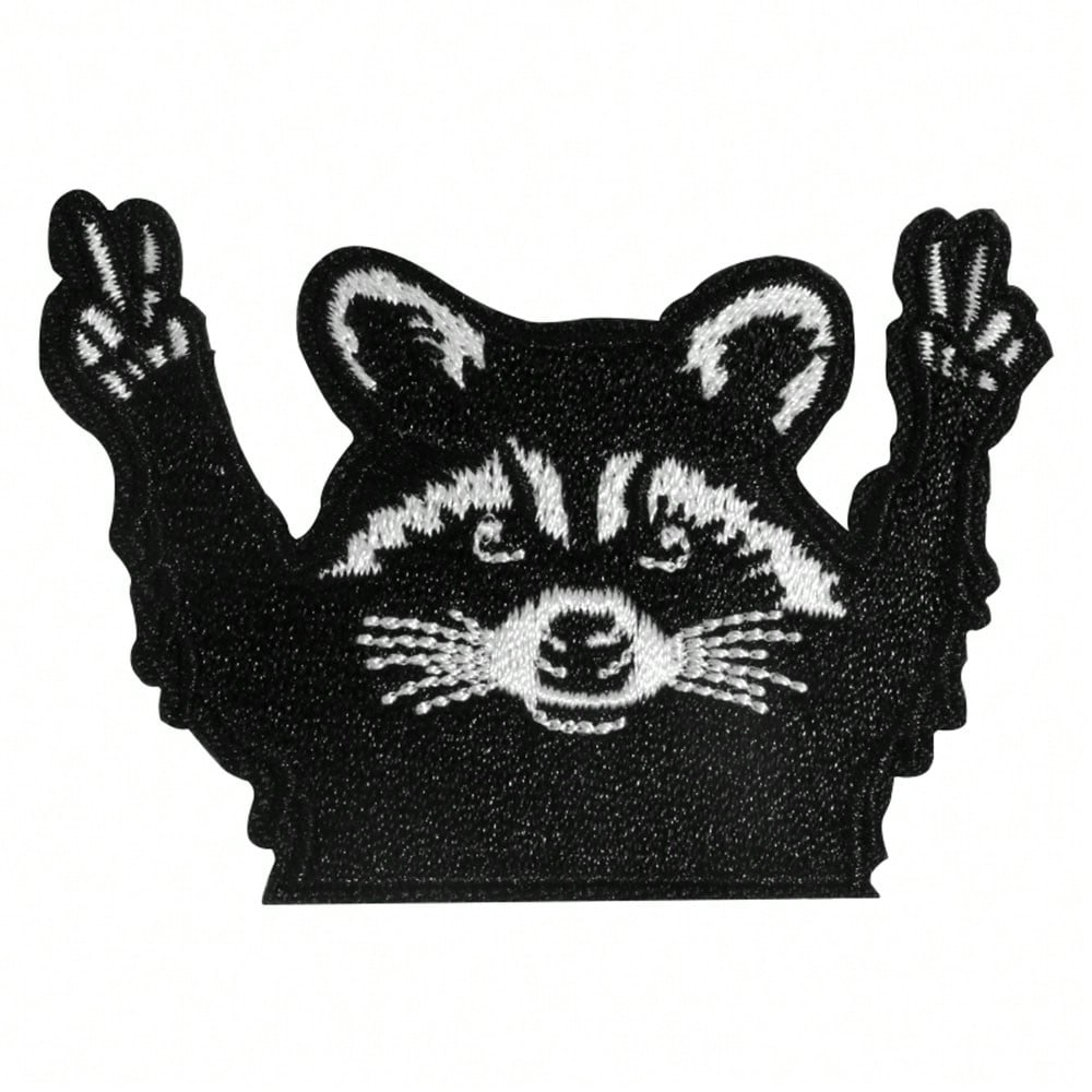 1pc Of A Sassy Raccoon Patch That Can Be Ironed On, Featuring And Popular Designs, Perfect For Hats And Boutiques, And Includes Humorous Patches