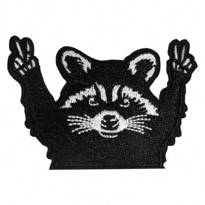 1pc Of A Sassy Raccoon Patch That Can Be Ironed On, Featuring And Popular Designs, Perfect For Hats And Boutiques, And Includes Humorous Patches