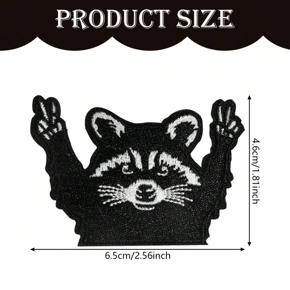 1pc Of A Sassy Raccoon Patch That Can Be Ironed On, Featuring And Popular Designs, Perfect For Hats And Boutiques, And Includes Humorous Patches