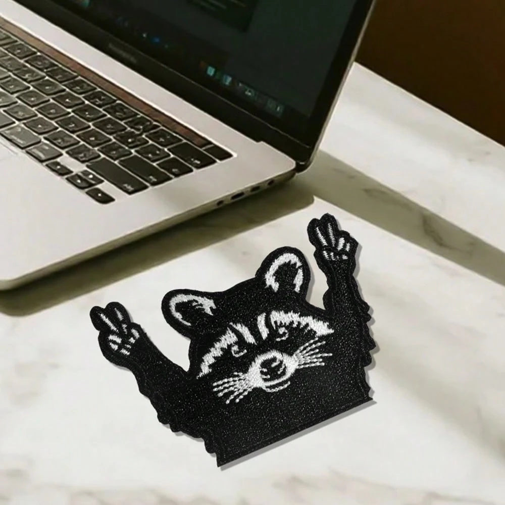 1pc Of A Sassy Raccoon Patch That Can Be Ironed On, Featuring And Popular Designs, Perfect For Hats And Boutiques, And Includes Humorous Patches