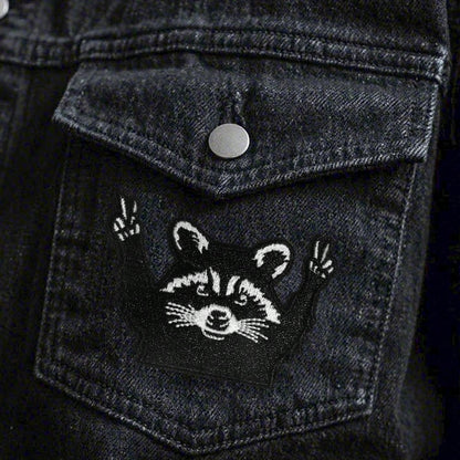 1pc Of A Sassy Raccoon Patch That Can Be Ironed On, Featuring And Popular Designs, Perfect For Hats And Boutiques, And Includes Humorous Patches