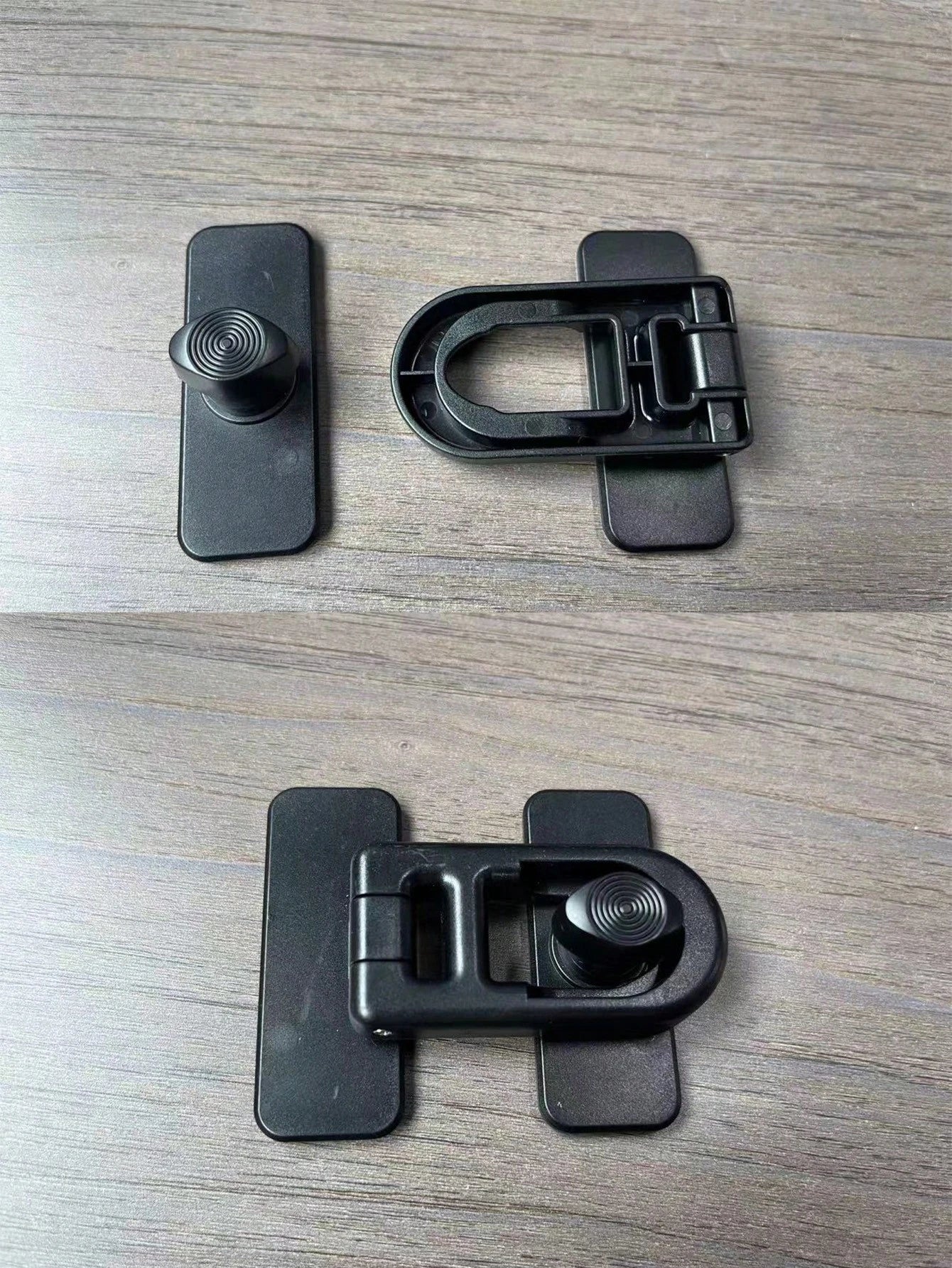 1pc Oven Door Lock, Rotary No-Drill Lock Latch, Child Safety Lock For Kitchen, Microwave Oven