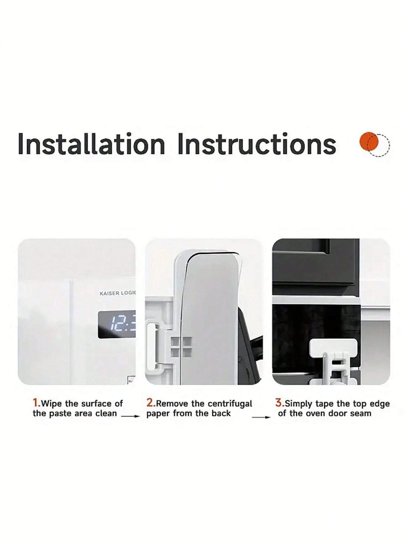 1pc Oven Door Lock, Rotary No-Drill Lock Latch, Child Safety Lock For Kitchen, Microwave Oven