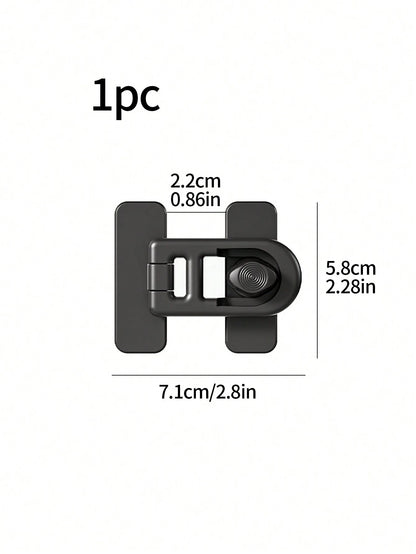 1pc Oven Door Lock, Rotary No-Drill Lock Latch, Child Safety Lock For Kitchen, Microwave Oven