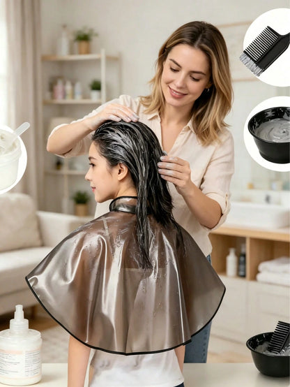1pc Oversized Perming & Dyeing Foil Capes, Waterproof Hairdressing Accessories,Waterproof Hairdressing Cape, Suitable For Dyeing, Styling, Perming And Hair Care, Hairdressing Tools, Hair Salon Accesso