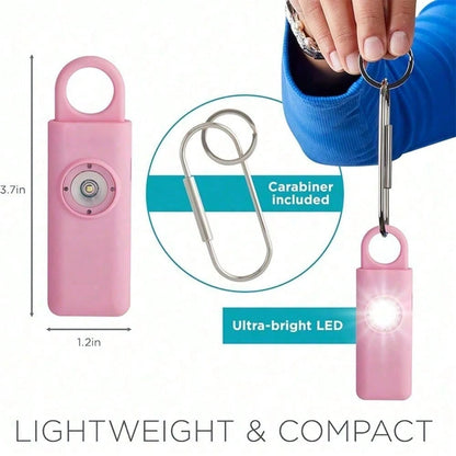 1pc Personal Safety Alarm Keychain For Women, 130dB Emergency SOS Alarm & Self Defense Alarm Keychain, Anti Assault Personal Siren Device With LED Flashing Light